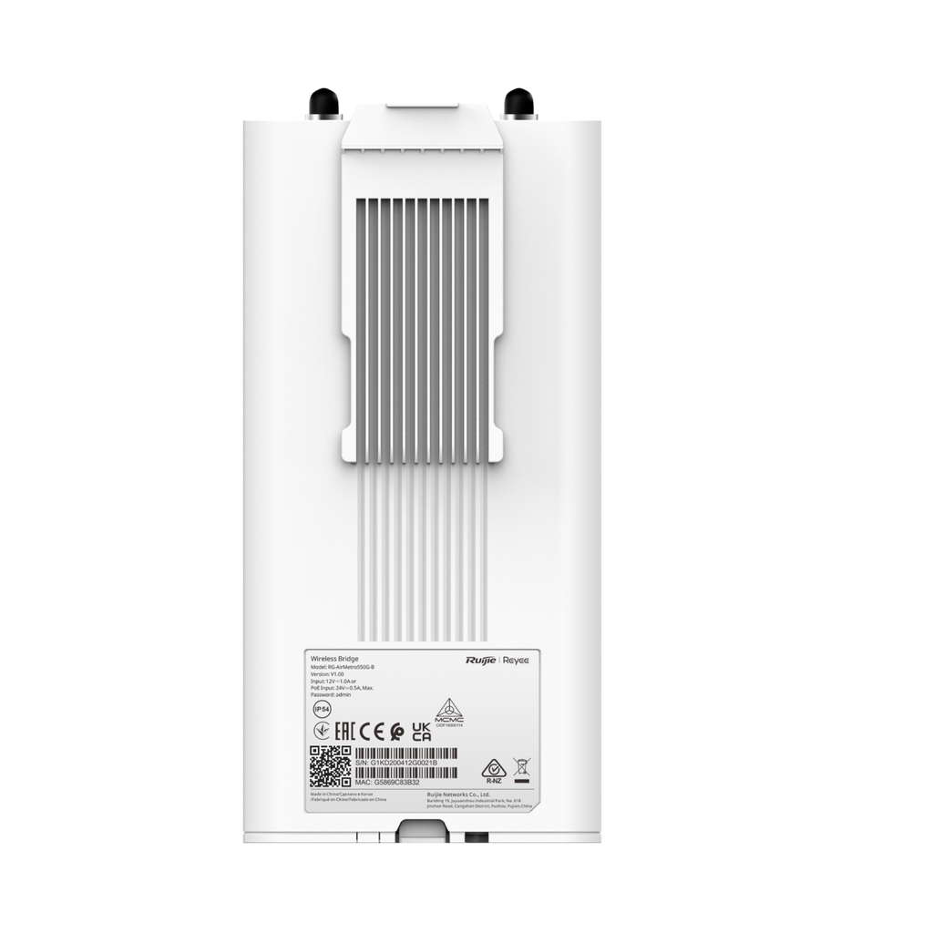 Ruijie Reyee RG-AirMetro550G-B AirMetro Series 5GHz Wireless Bridge Base Station