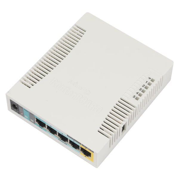 MikroTik RB951Ui-2HnD 5-Port 2.4GHz Wireless Router with PoE Output