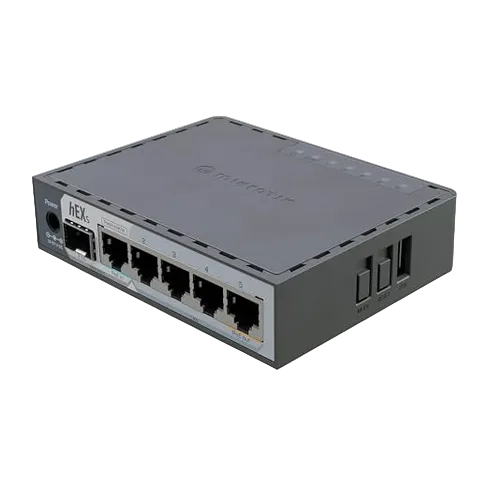 MikroTik hEX S (2025) E60iUGS 5-Port Gigabit Router with 2.5G SFP