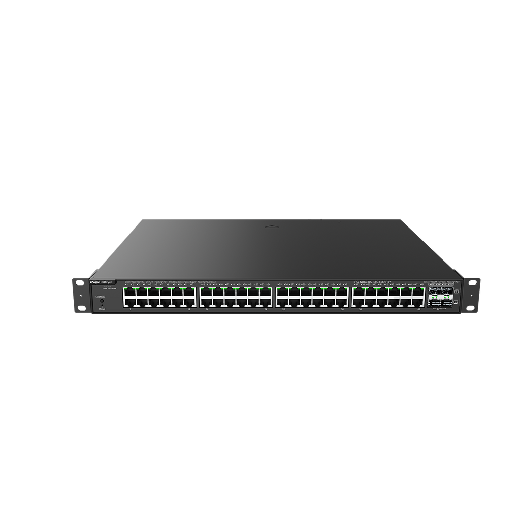 Ruijie Reyee RG-NBS3100-48GT4SFP-P, 52-Port Gigabit Layer 2 Cloud Managed PoE Switch