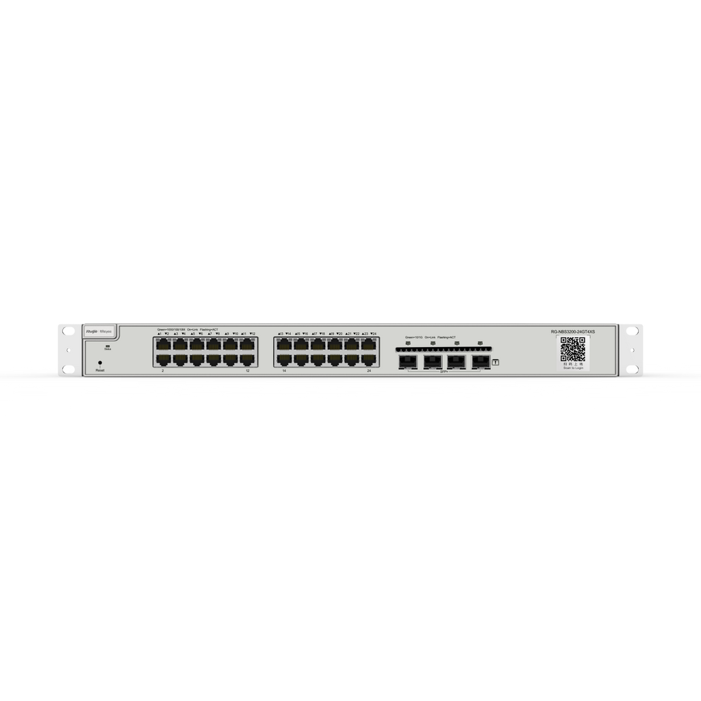 Ruijie Reyee RG-NBS3200-24GT4XS 24-Port Gigabit Layer 2+ Managed Switch with 4 × 10G SFP+ Uplinks