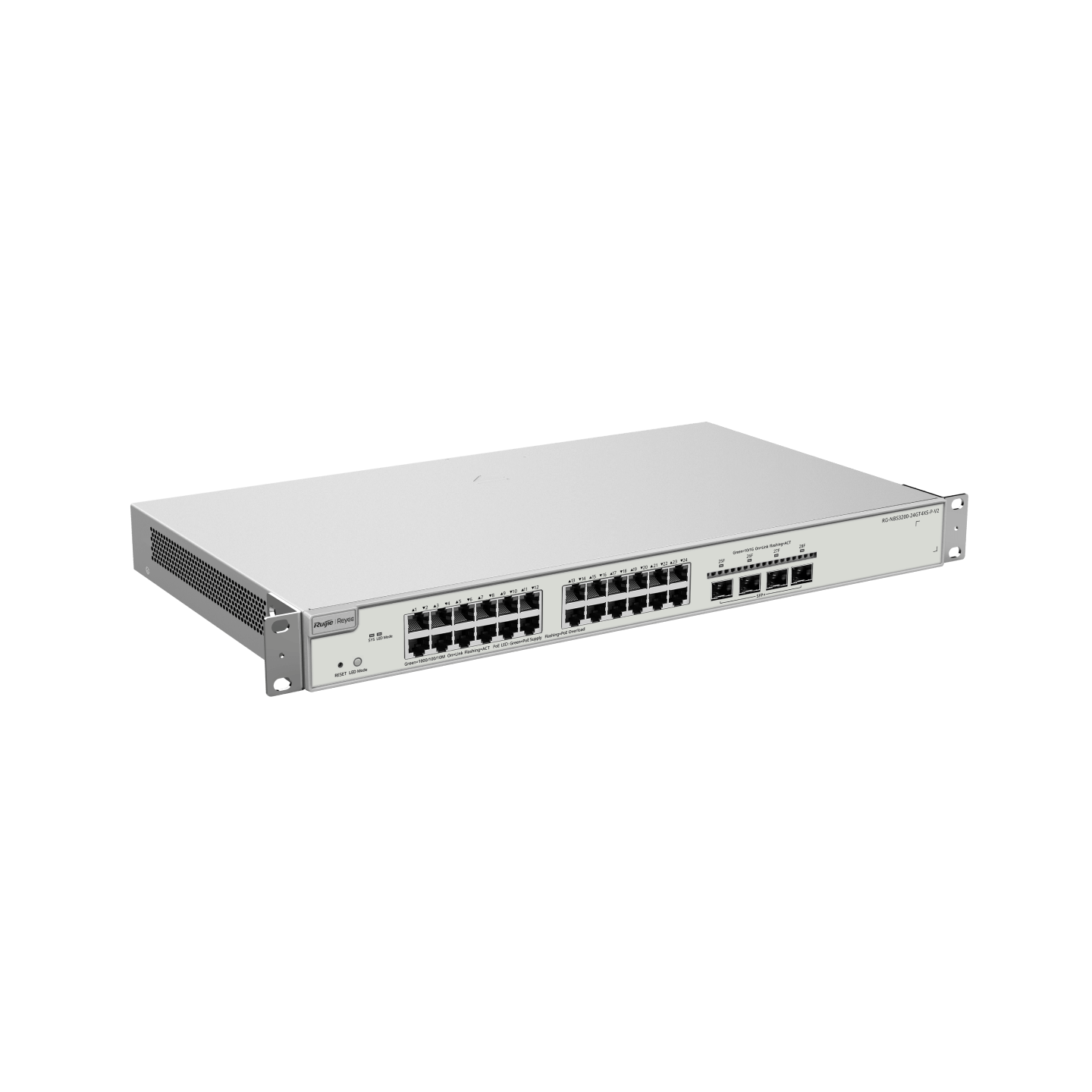 Ruijie Reyee RG-NBS3200-24GT4XS-P-V2, 24-Port Gigabit Layer 2+ Cloud Managed PoE Switch, 4 x 10G Uplinks