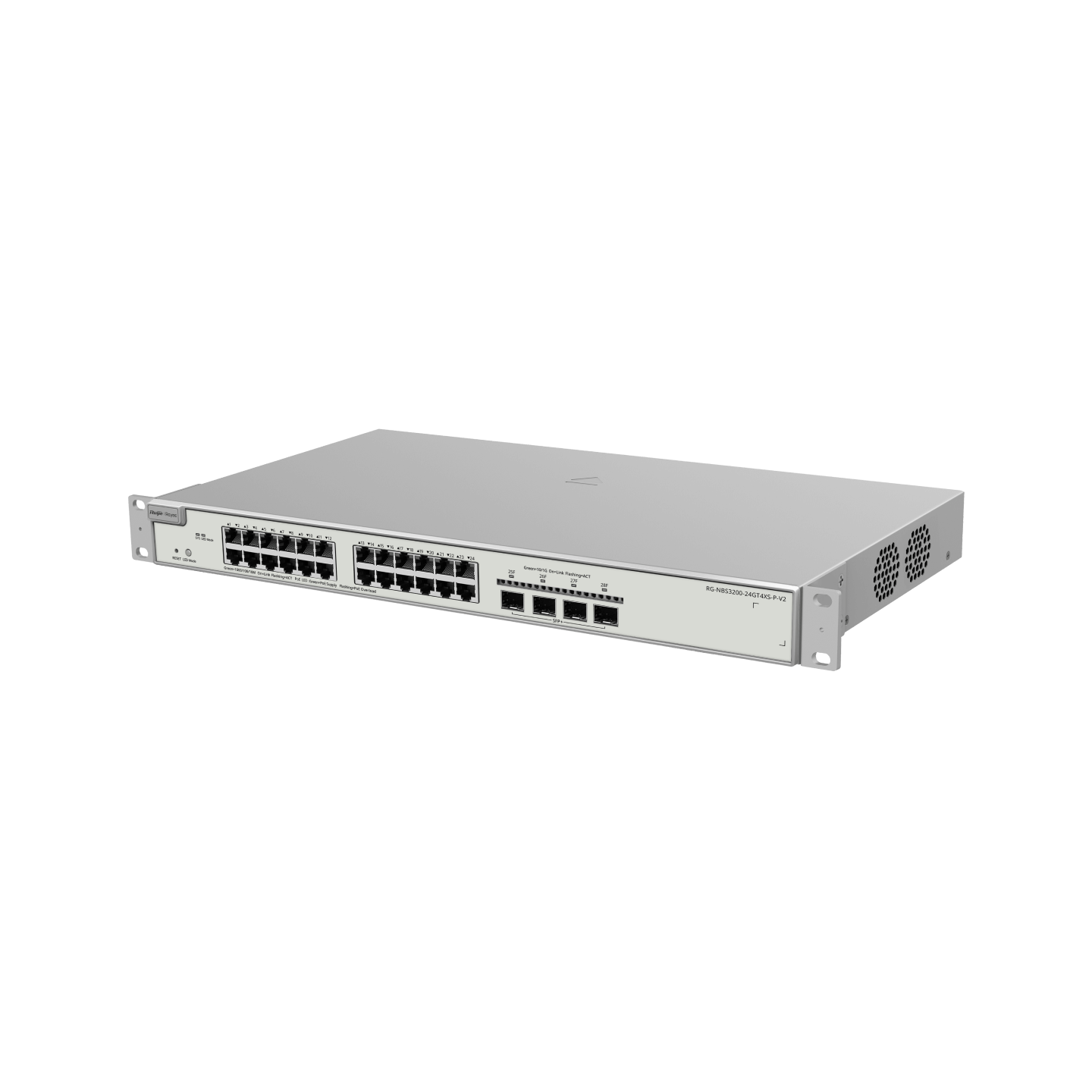 Ruijie Reyee RG-NBS3200-24GT4XS-P-V2, 24-Port Gigabit Layer 2+ Cloud Managed PoE Switch, 4 x 10G Uplinks