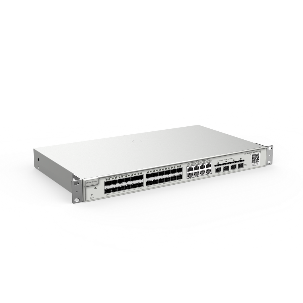 Ruijie Reyee RG-NBS3200-24SFP/8GT4XS, 24-Port Gigabit SFP with 8 combo RJ45 ports Layer 2+ Managed Switch, 4 * 10G