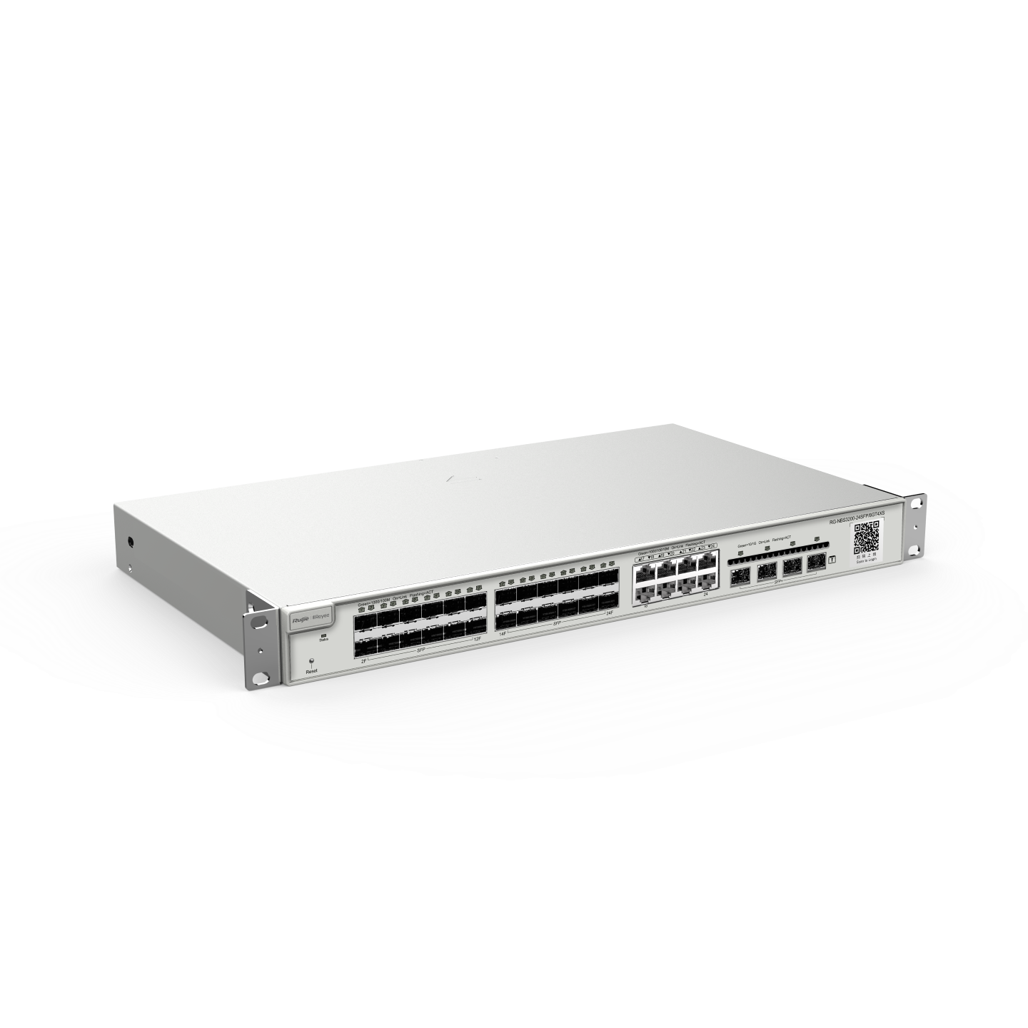 Ruijie Reyee RG-NBS3200-24SFP/8GT4XS, 24-Port Gigabit SFP with 8 combo RJ45 ports Layer 2+ Managed Switch, 4 * 10G