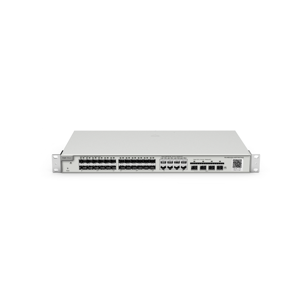 Ruijie Reyee RG-NBS3200-24SFP/8GT4XS, 24-Port Gigabit SFP with 8 combo RJ45 ports Layer 2+ Managed Switch, 4 * 10G