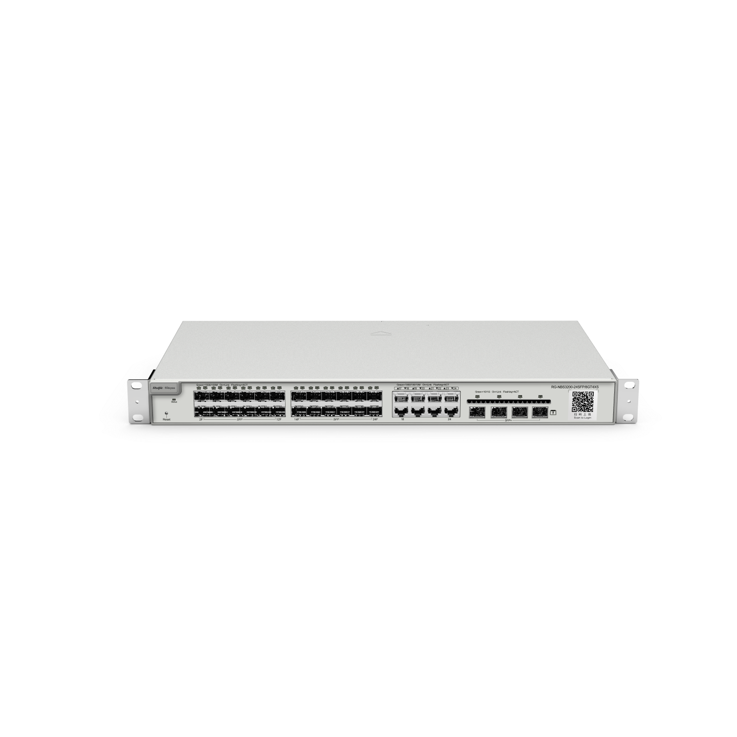 Ruijie Reyee RG-NBS3200-24SFP/8GT4XS, 24-Port Gigabit SFP with 8 combo RJ45 ports Layer 2+ Managed Switch, 4 * 10G