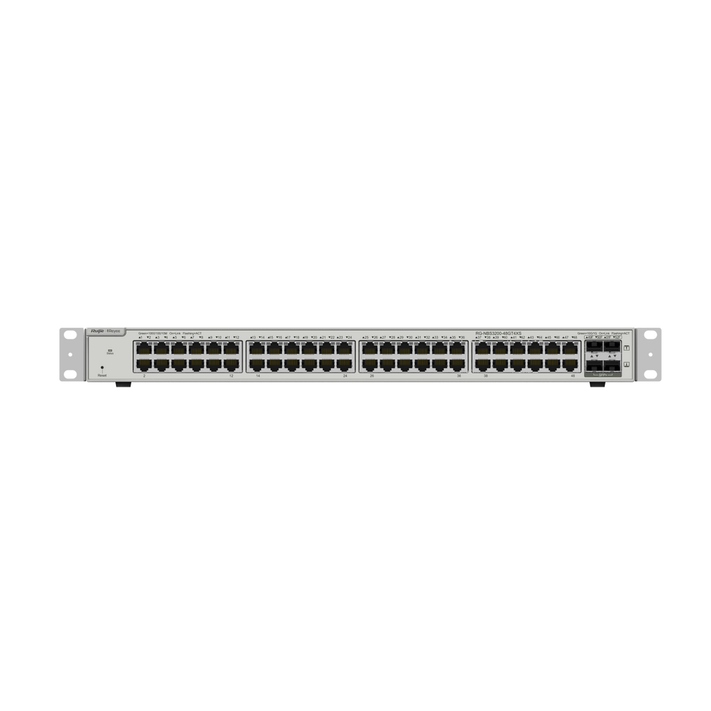 Ruijie Reyee RG-NBS3200-48GT4XS, 48-Port Gigabit Layer 2+ Managed Switch, 4 * 10G Uplinks