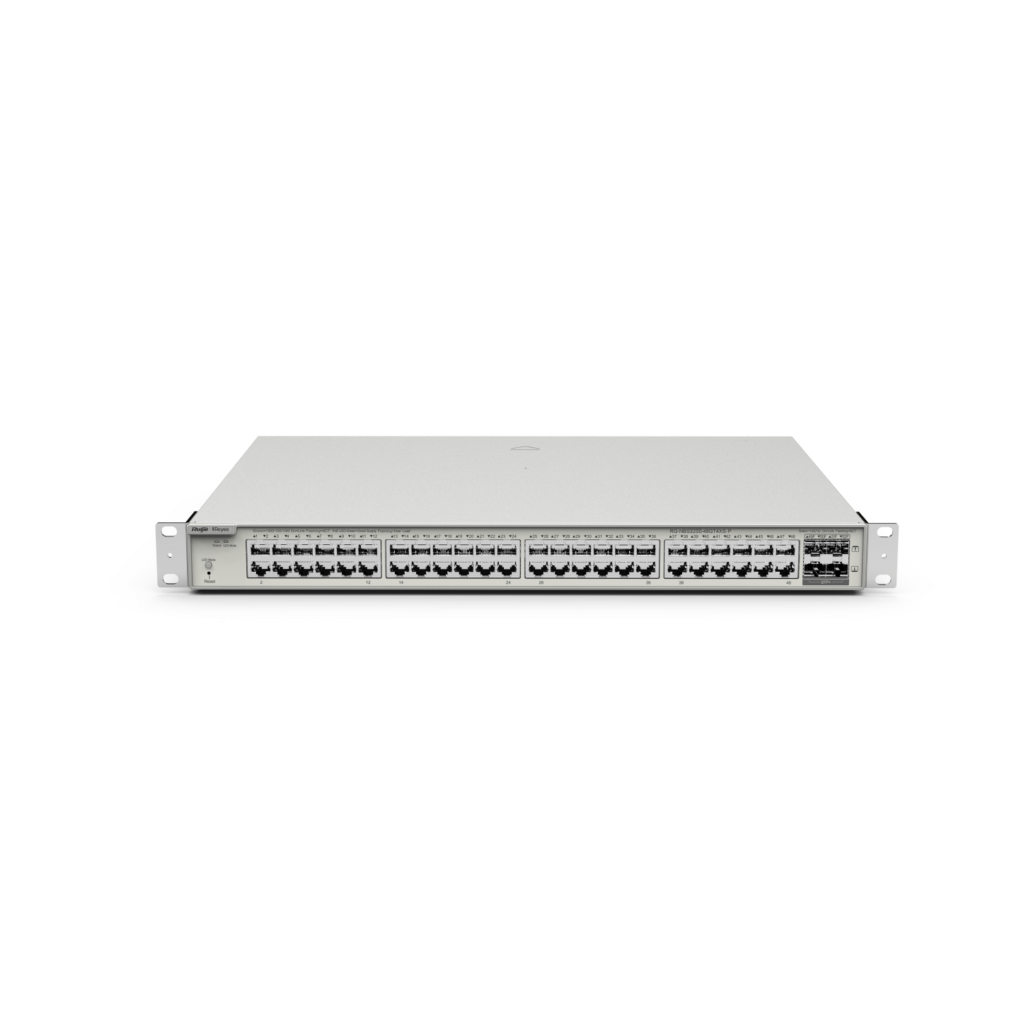 Ruijie Reyee RG-NBS3200-48GT4XS-P, 48-Port Gigabit Layer 2+ Cloud Managed PoE Switch, 4 * 10G Uplink