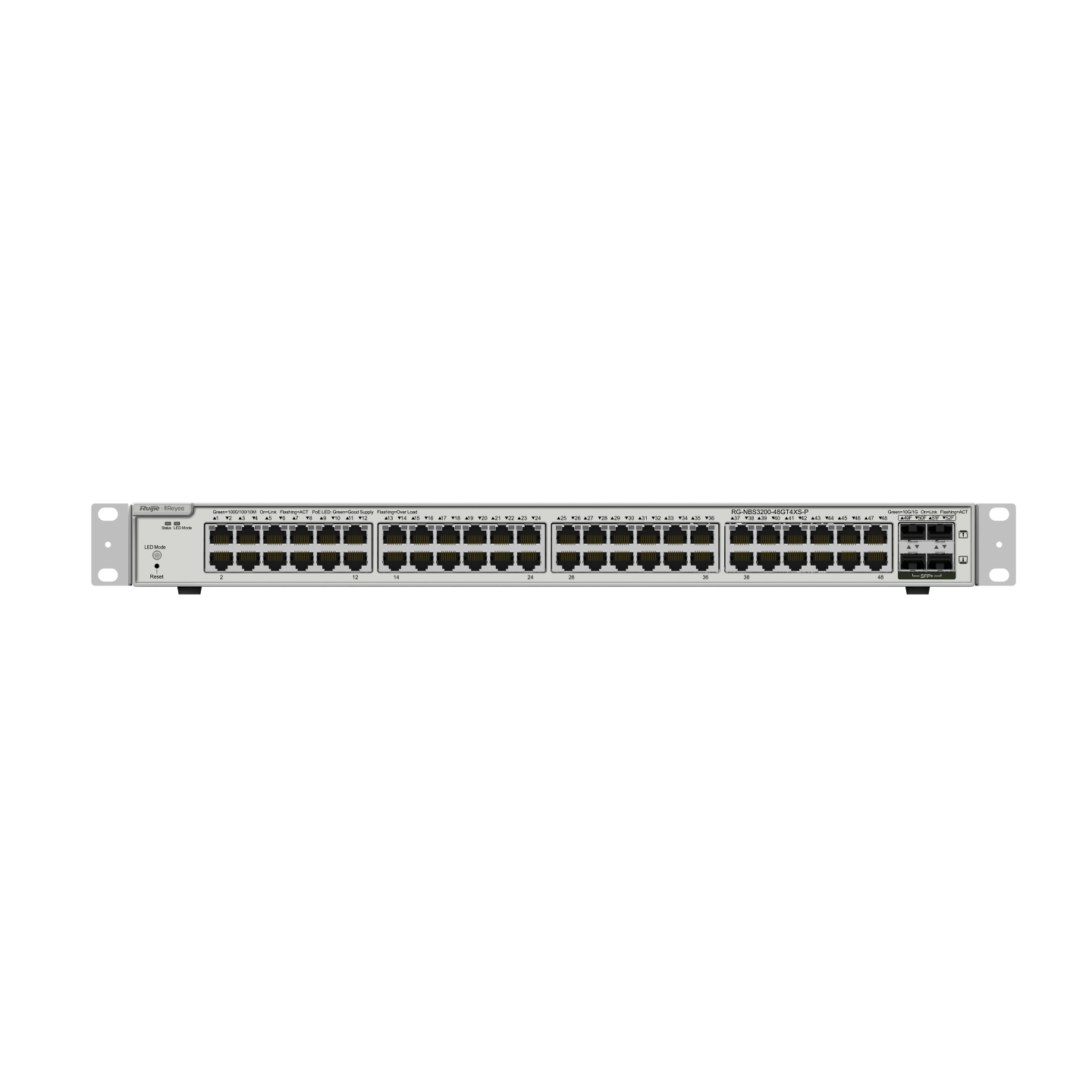 Ruijie Reyee RG-NBS3200-48GT4XS-P, 48-Port Gigabit Layer 2+ Cloud Managed PoE Switch, 4 * 10G Uplink