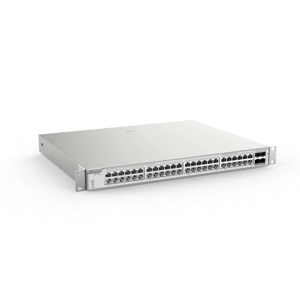 Ruijie Reyee RG-NBS3200-48GT4XS-P, 48-Port Gigabit Layer 2+ Cloud Managed PoE Switch, 4 * 10G Uplink