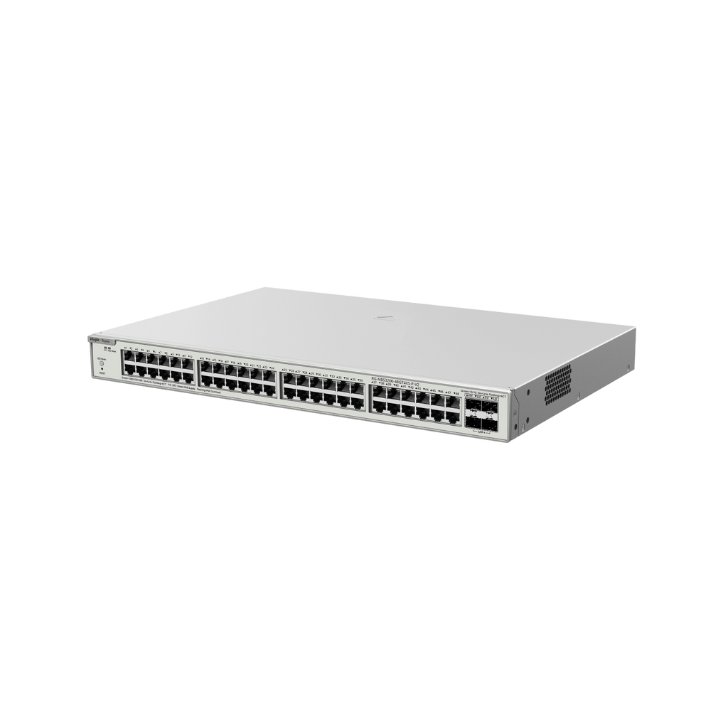 Ruijie Reyee RG-NBS3200-48GT4XS-P-V2, 48-Port Gigabit Layer 2+ Cloud Managed PoE Switch, 4 x 10G Uplinks