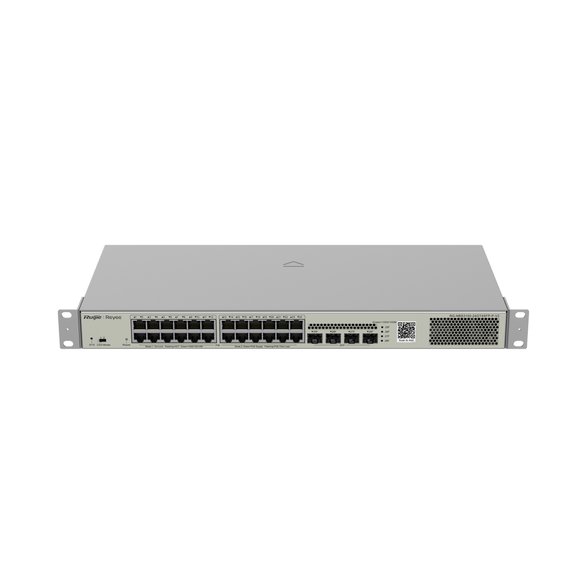 Ruijie Reyee RG-NBS3100-24GT4SFP-P-V2 28-Port Gigabit Layer 2 Cloud Managed PoE Switch