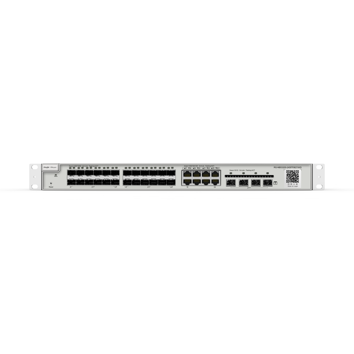 Ruijie Reyee RG-NBS3200-24SFP/8GT4XS, 24-Port Gigabit SFP with 8 combo RJ45 ports Layer 2+ Managed Switch, 4 * 10G