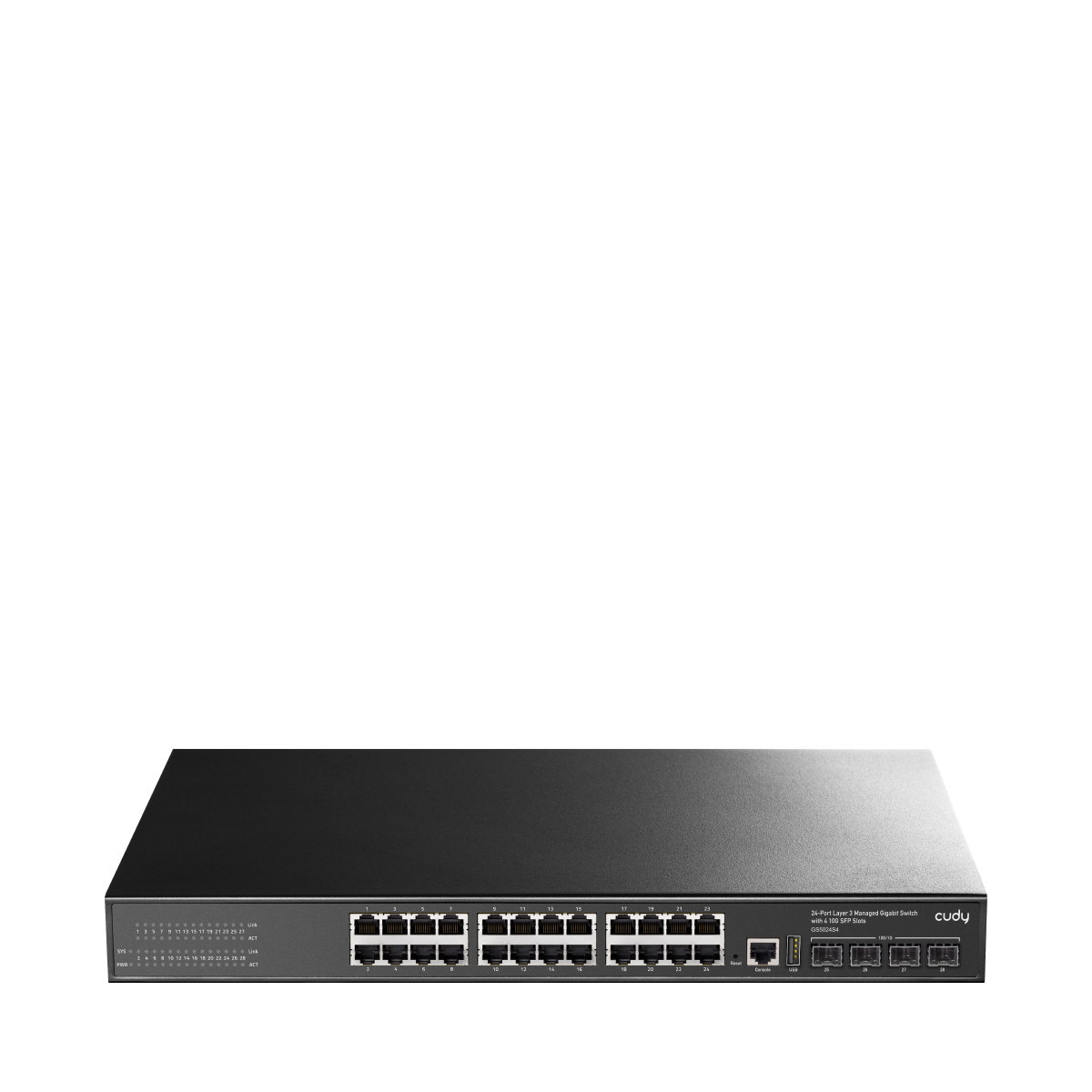 Cudy GS5024S4 24-Port Layer 3 Managed Gigabit Switch with 4×10G SFP+