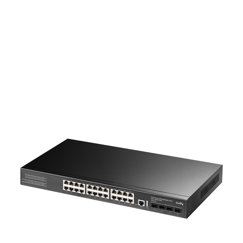 Cudy GS5024S4 24-Port Layer 3 Managed Gigabit Switch with 4×10G SFP+