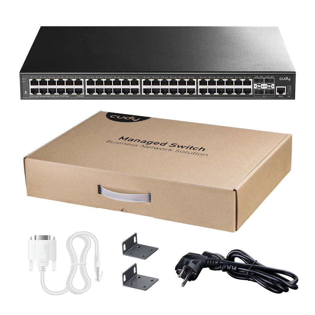Cudy GS5048S4 48-Port Layer 3 Managed Gigabit Switch with 4×10G SFP+