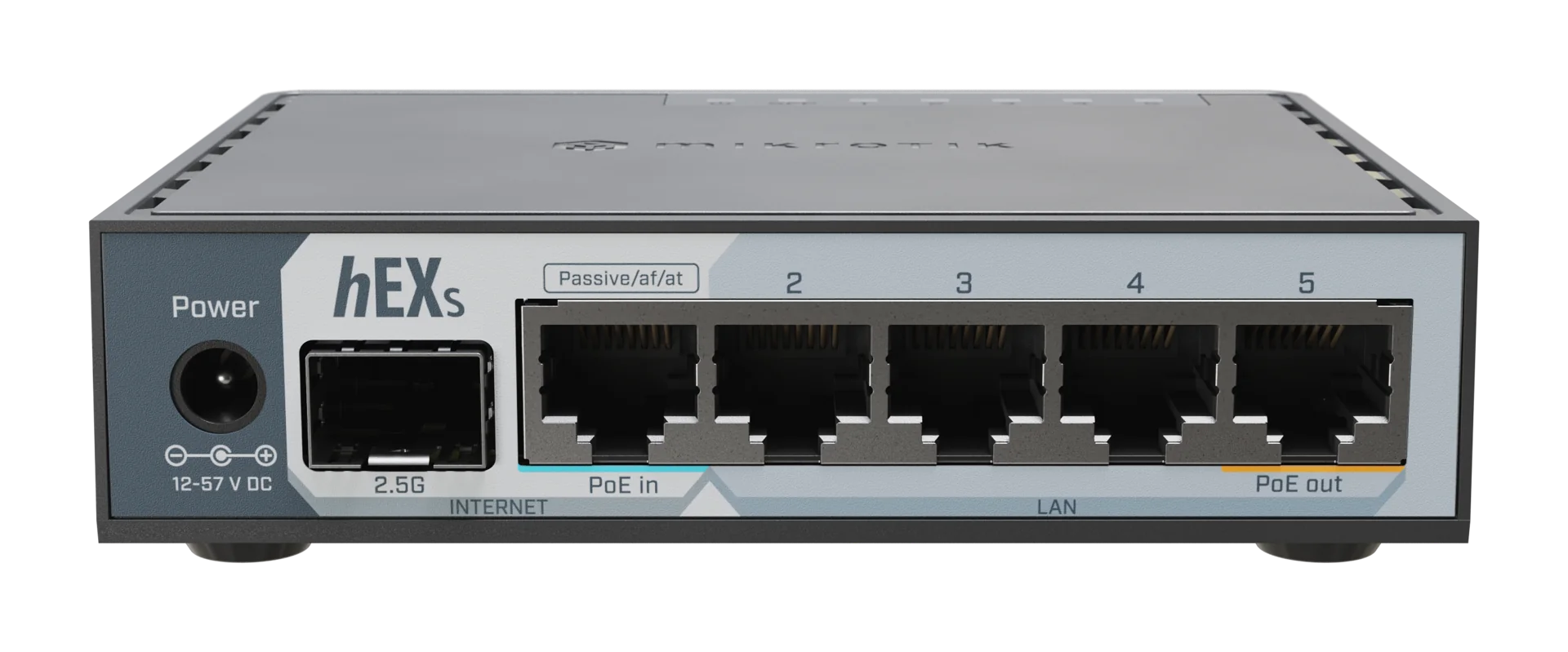MikroTik hEX S (2025) E60iUGS 5-Port Gigabit Router with 2.5G SFP