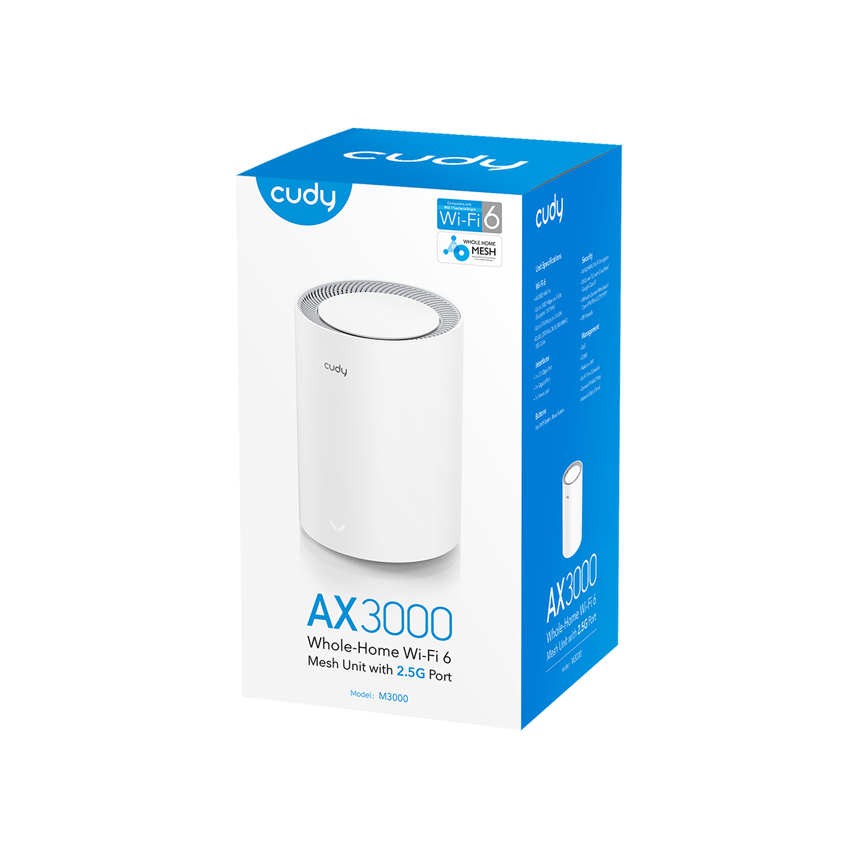 Cudy M3000 AX3000 2.5G Mesh Wi-Fi 6 Router